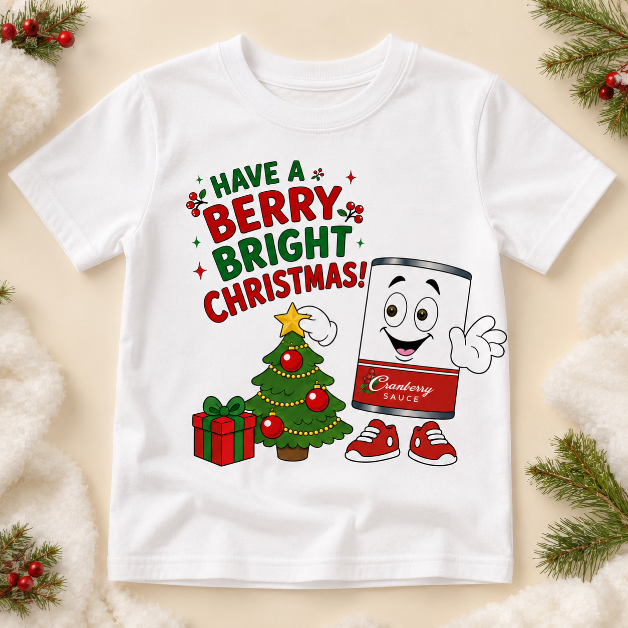 Berry Bright Christmas Tee