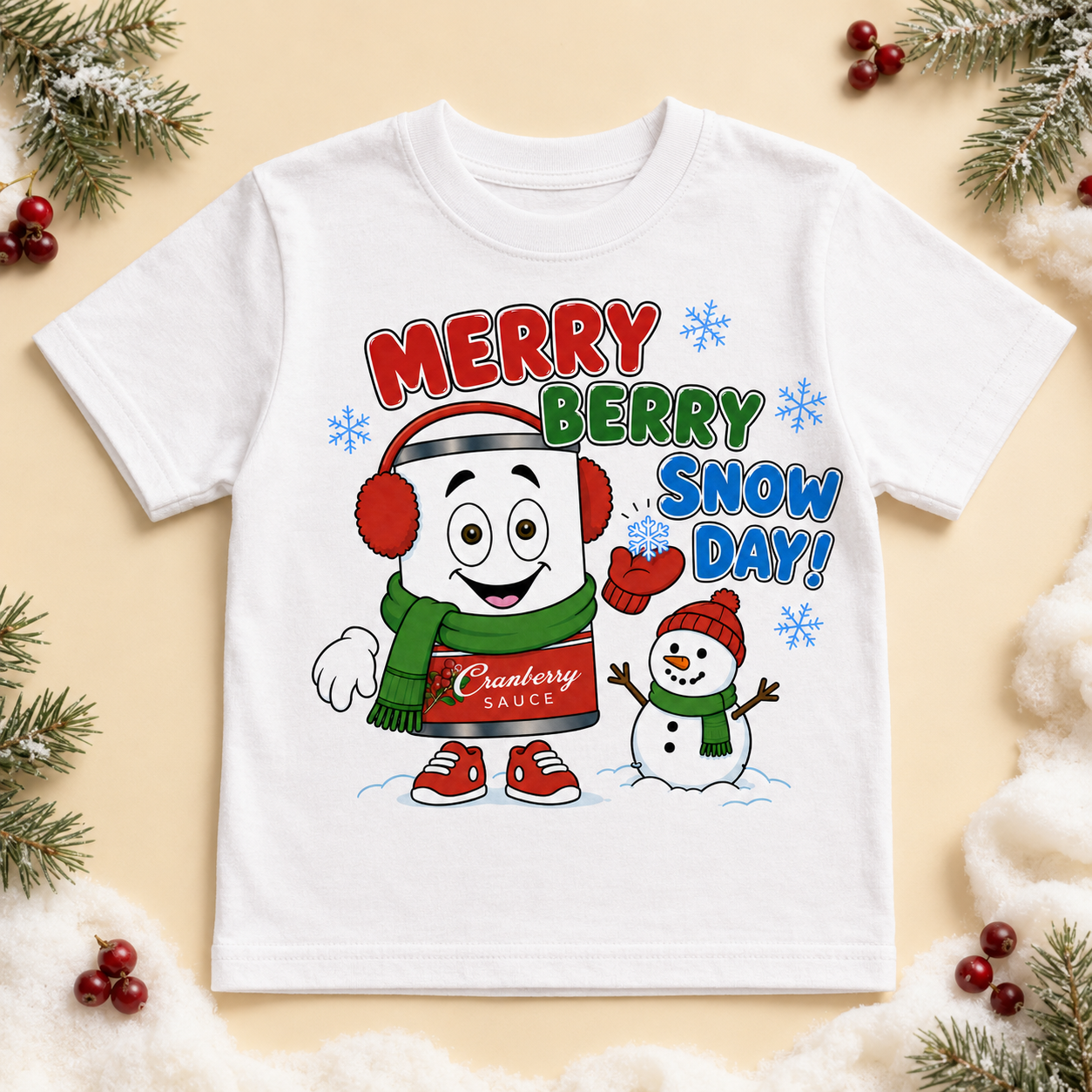 Merry Berry Snow Day Tee