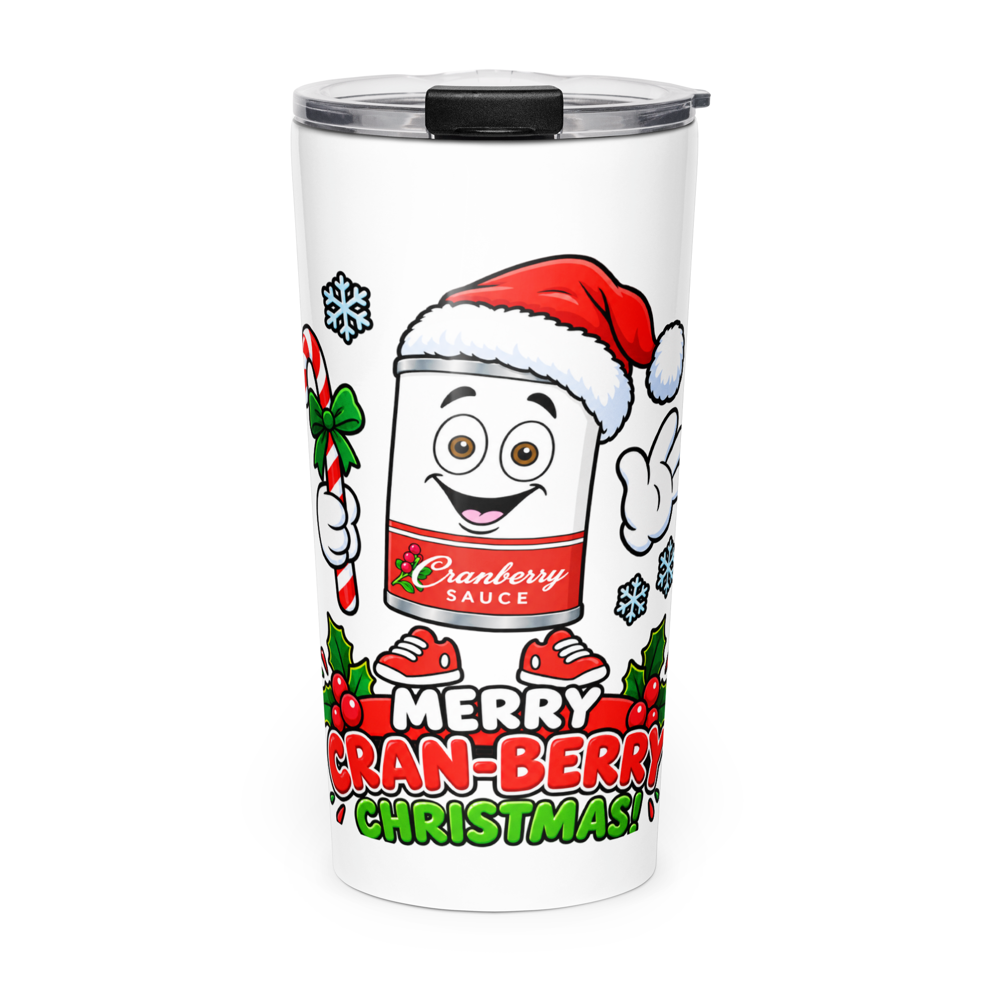 Merry Cran-Berry Christmas 20 oz Thermos