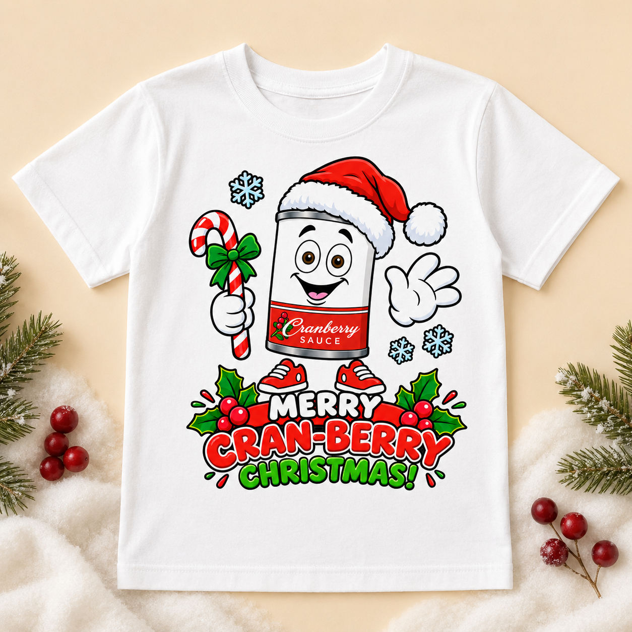 Merry Cran-Berry Christmas Tee